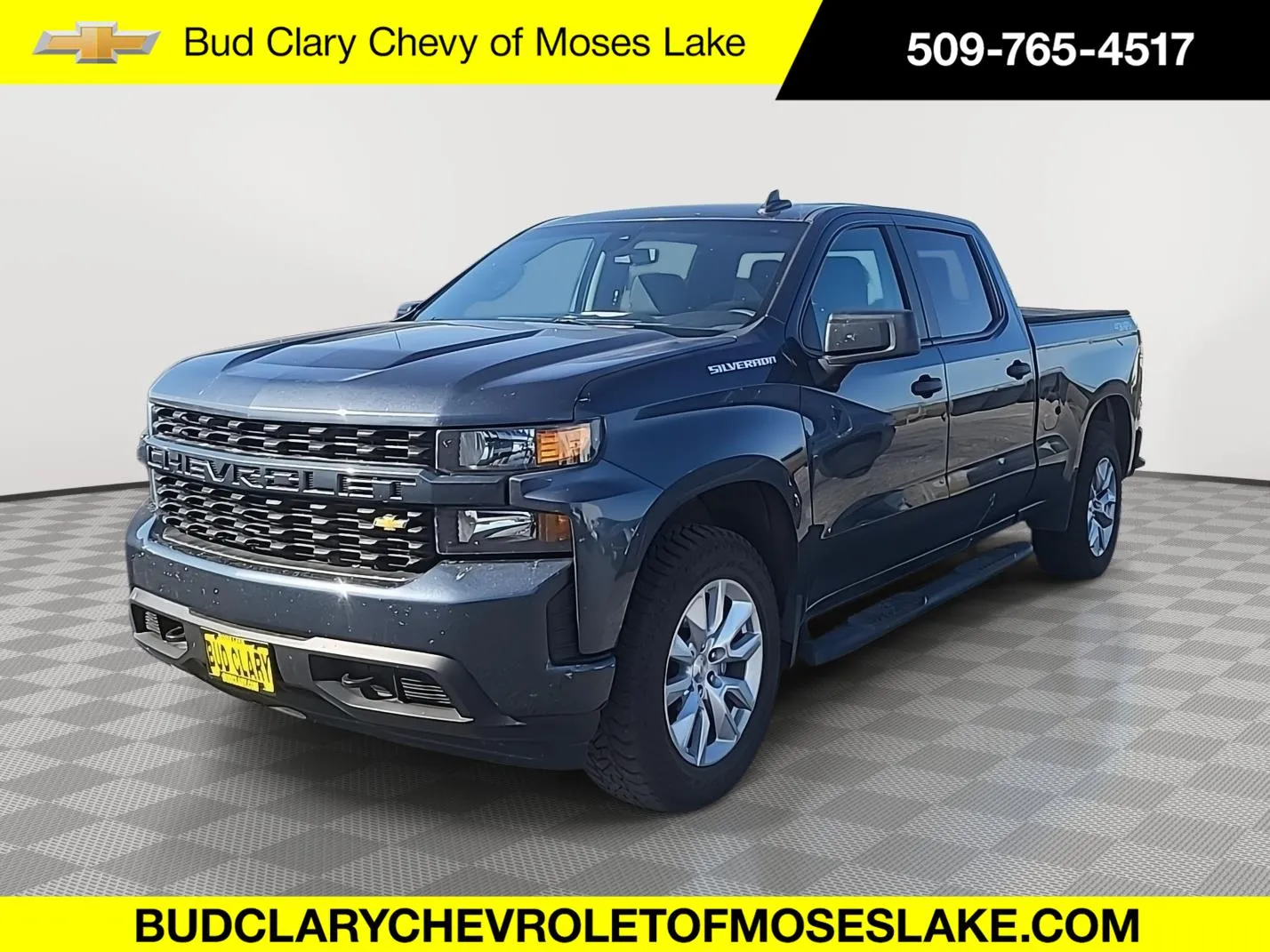 Gray 2021 Chevrolet Silverado 1500 Custom for sale in Moses Lake, WA
