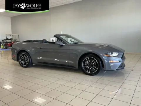 Gray 2021 Ford Mustang EcoBoost Premium for sale in Overland Park, KS