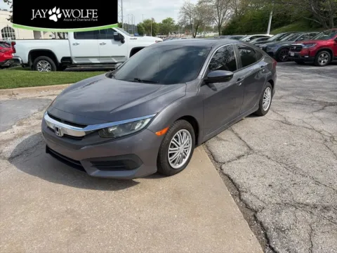 Gray 2016 Honda Civic Sedan LX for sale in Overland Park, KS
