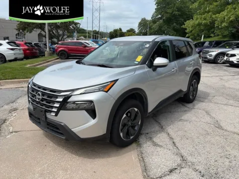 Silver 2024 Nissan Rogue SV for sale in Overland Park, KS