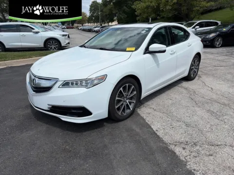 White 2015 Acura TLX V6 Tech for sale in Overland Park, KS
