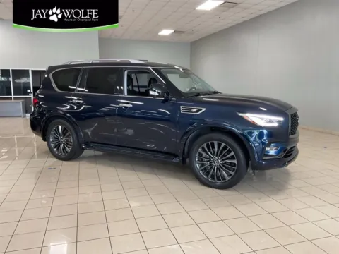 Blue 2021 INFINITI QX80 PREMIUM SELECT for sale in Overland Park, KS