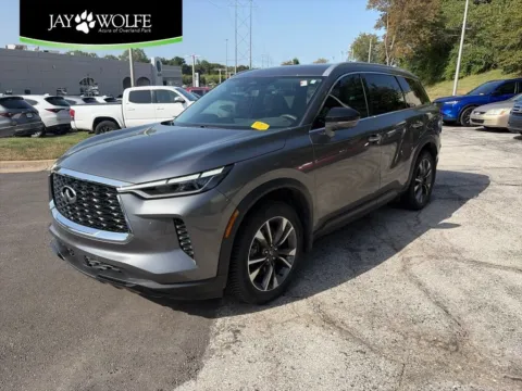 Gray 2023 INFINITI QX60 LUXE for sale in Overland Park, KS