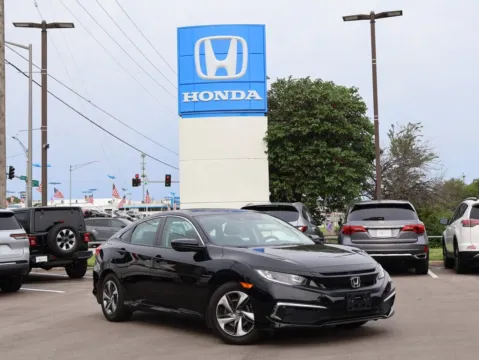Black 2019 Honda Civic Sedan LX for sale in Kansas City, MO