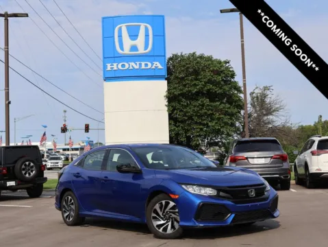 Blue 2018 Honda Civic Hatchback LX for sale in Kansas City, MO