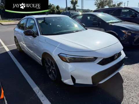 White 2026 Honda Civic Hatchback Hybrid Sport Touring for sale in Kansas City, MO
