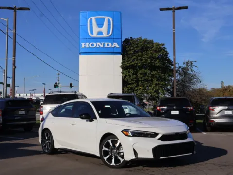 White 2025 Honda Civic Hatchback Hybrid Sport Touring for sale in Kansas City, MO