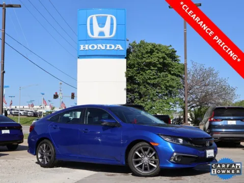 Blue 2020 Honda Civic Sedan EX-L for sale in Kansas City, MO