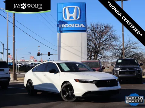 White 2024 Honda Accord Hybrid Sport-L for sale in Kansas City, MO