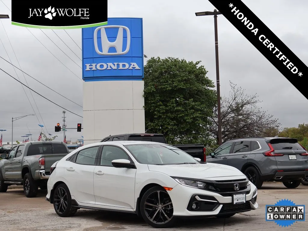White 2021 Honda Civic Hatchback Sport for sale in Kansas City, MO