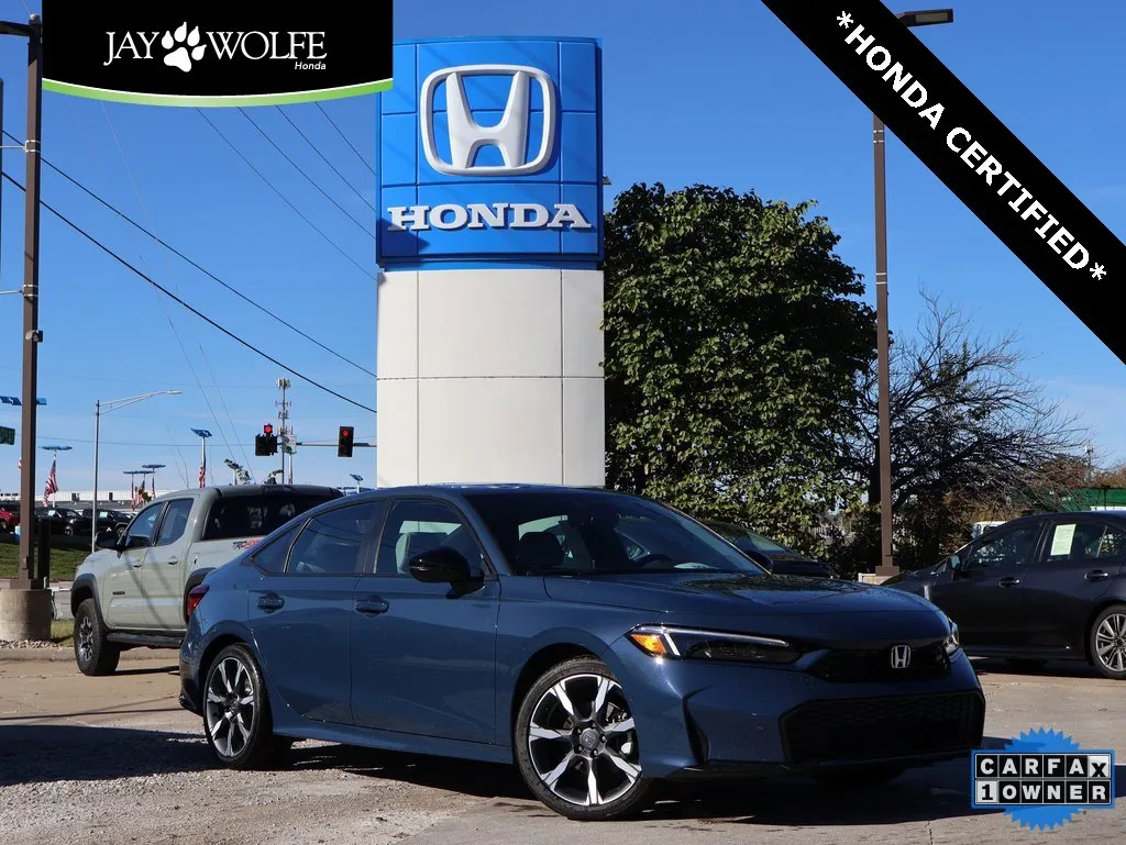 Blue 2025 Honda Civic Sedan Hybrid Sport for sale in Kansas City, MO