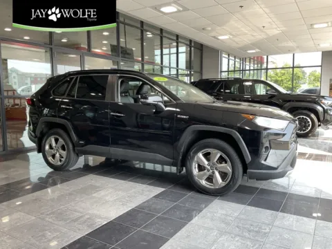 Black 2021 Toyota RAV4 Hybrid Limited for sale in Kansas City, MO