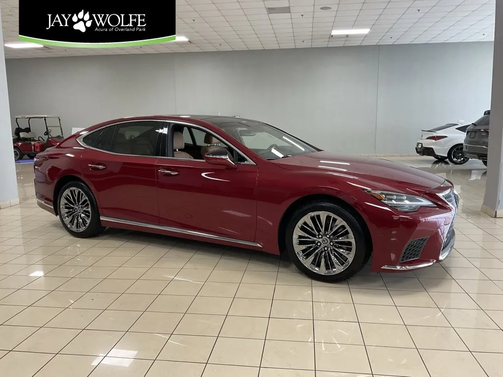 Red 2021 Lexus LS 500 for sale in Overland Park, KS