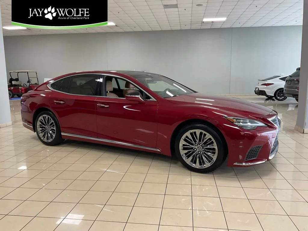 Red 2021 Lexus LS 500 for sale in Overland Park, KS