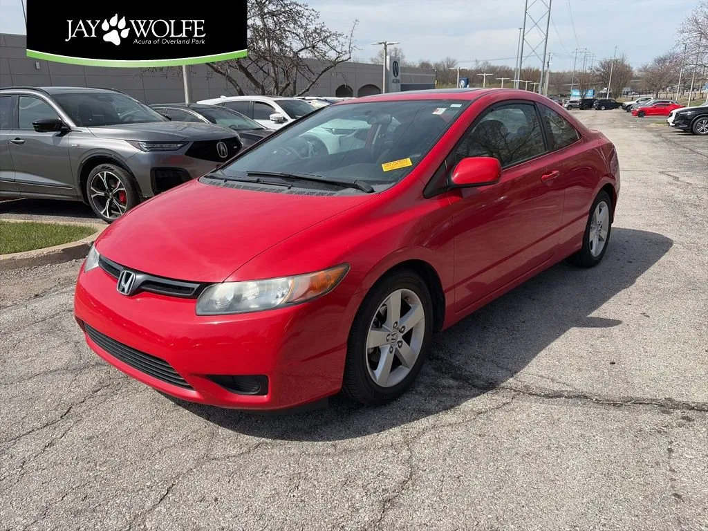 Black 2008 Honda Civic Cpe EX for sale in Overland Park, KS