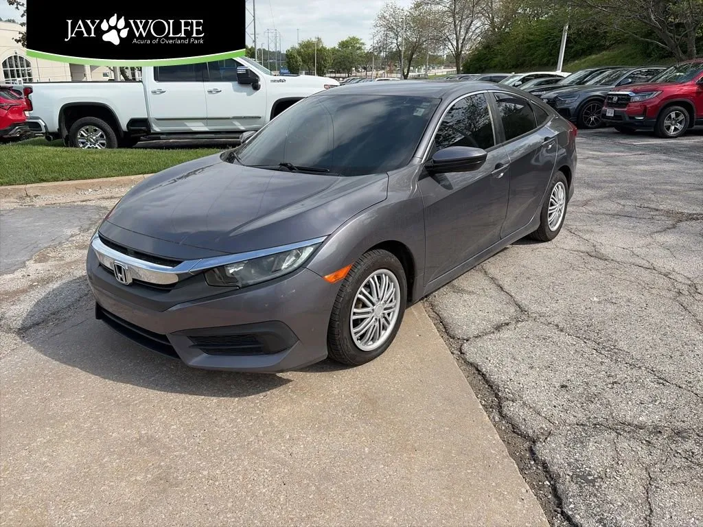 Gray 2016 Honda Civic Sedan LX for sale in Overland Park, KS