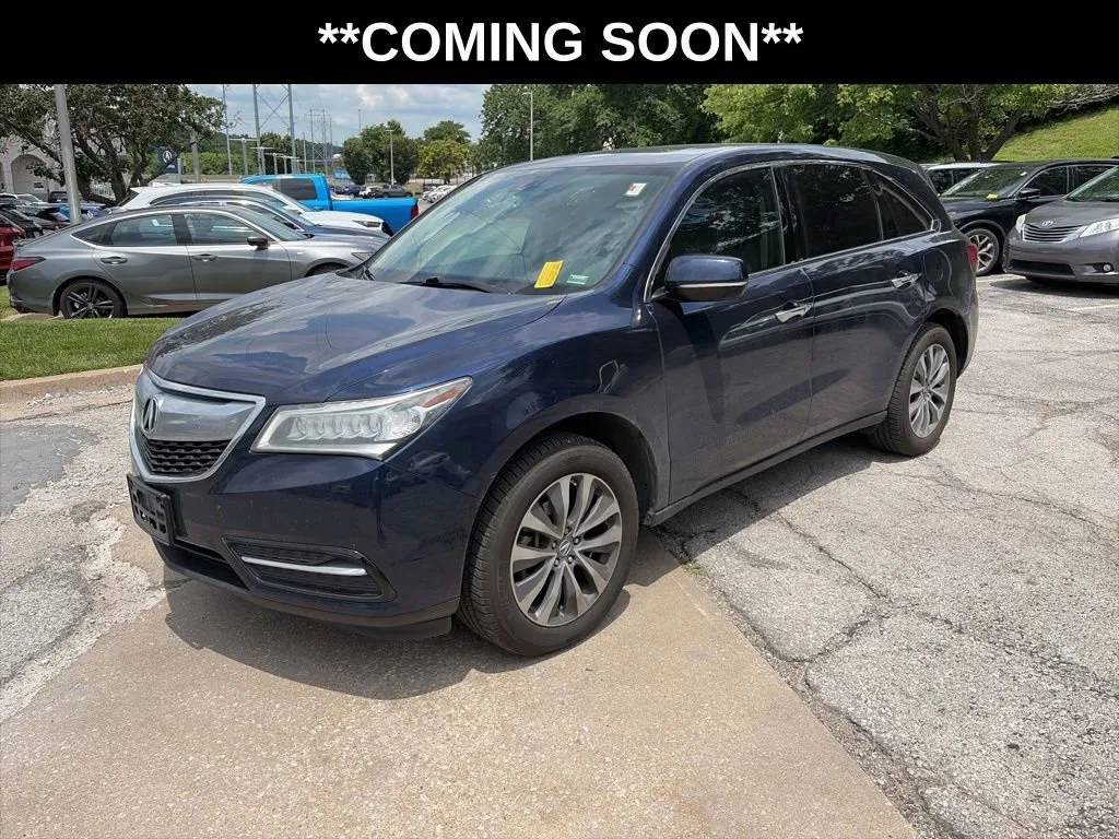 Blue 2015 Acura MDX Tech/Entertainment Pkg for sale in Overland Park, KS