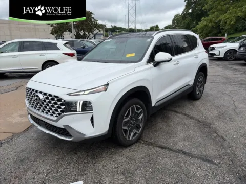 White 2023 Hyundai Santa Fe Limited for sale in Overland Park, KS