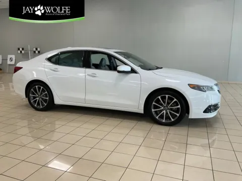 White 2015 Acura TLX V6 Tech for sale in Overland Park, KS