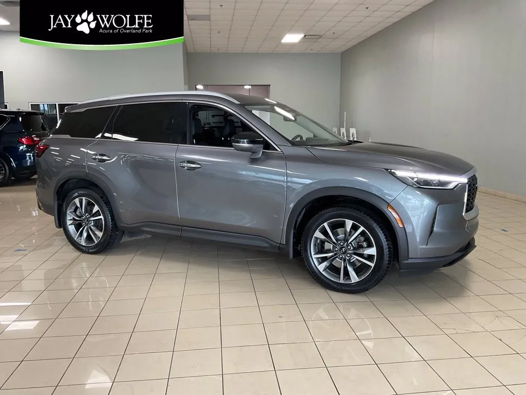 Gray 2023 INFINITI QX60 LUXE for sale in Overland Park, KS