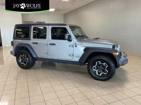 Silver 2019 Jeep Wrangler Unlimited Sport S for sale in Overland Park, KS