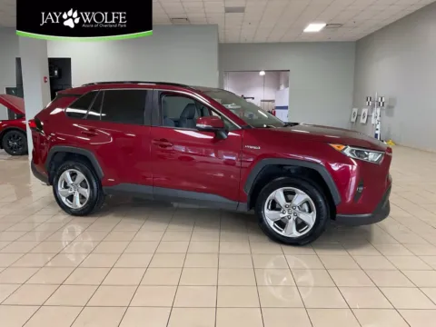 Red 2021 Toyota RAV4 XLE Premium for sale in Overland Park, KS