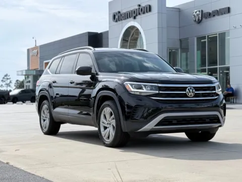 Black 2021 Volkswagen Atlas 2.0T SE w/Technology for sale in Gulfport, MS