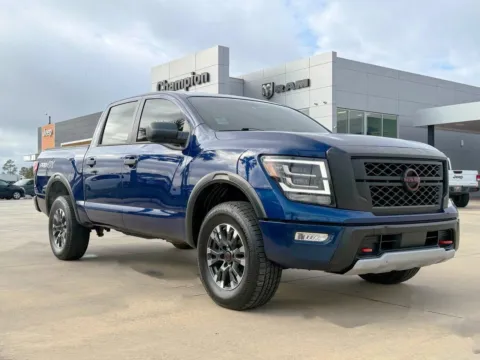 Blue 2023 Nissan Titan PRO-4X for sale in Gulfport, MS