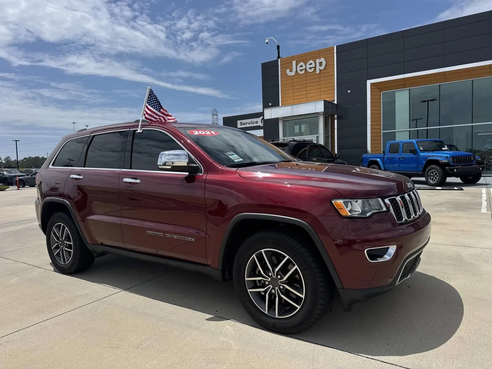 Red 2021 Jeep Grand Cherokee Limited for sale in Gulfport, MS