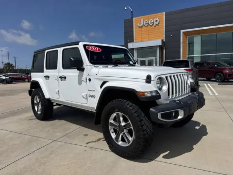 White 2021 Jeep Wrangler Unlimited Sahara for sale in Gulfport, MS