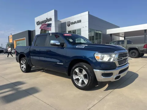 Blue 2024 Ram 1500 Laramie for sale in Gulfport, MS