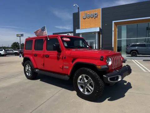 Red 2020 Jeep Wrangler Unlimited Sahara for sale in Gulfport, MS