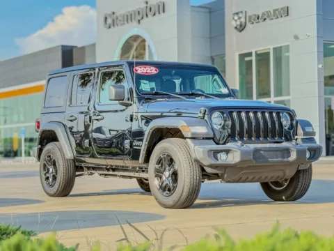 Black 2022 Jeep Wrangler Unlimited Sport S for sale in Gulfport, MS
