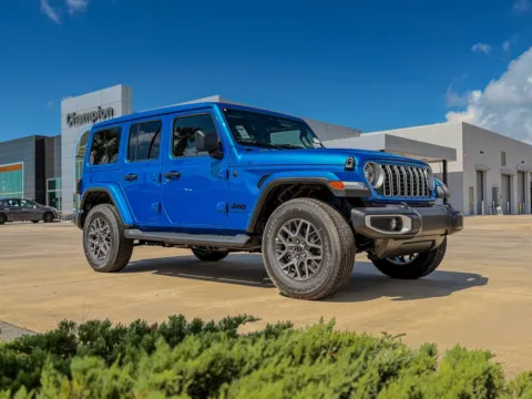 Blue 2025 Jeep Wrangler Sahara for sale in Gulfport, MS