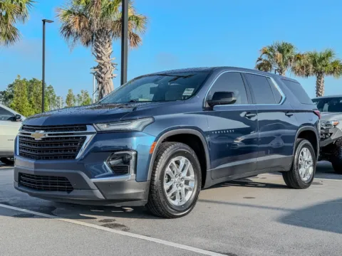 Blue 2022 Chevrolet Traverse LS for sale in Gulfport, MS