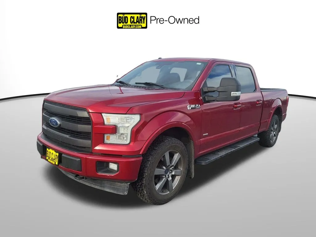 Red 2017 Ford F-150 Lariat for sale in Moses Lake, WA