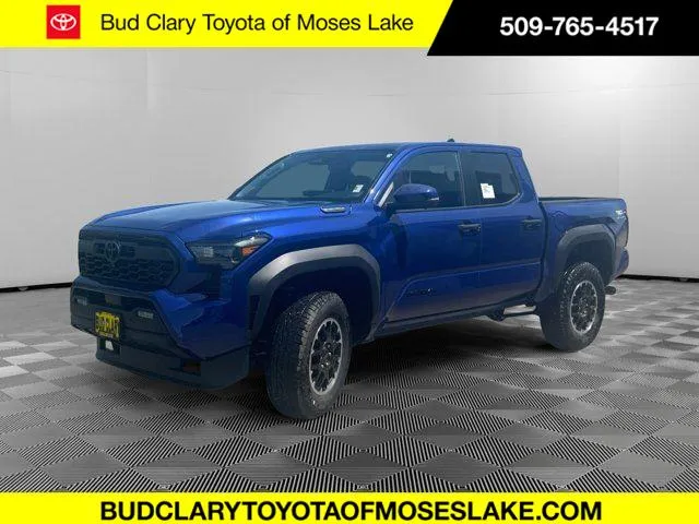 Blue 2025 Toyota Tacoma TRD Off Road Hybrid Double Cab 5' Bed AT for sale in Moses Lake, WA