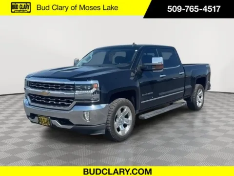 Black 2017 Chevrolet Silverado 1500 LTZ for sale in Moses Lake, WA