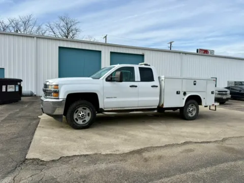 White 2015 Chevrolet Silverado 2500HD 4WD Double Cab 158.1" Work Truck for sale in Dayton, OH