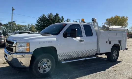 White 2012 Chevrolet Silverado 2500HD 4WD Ext Cab 158.2" Work Truck for sale in Dayton, OH