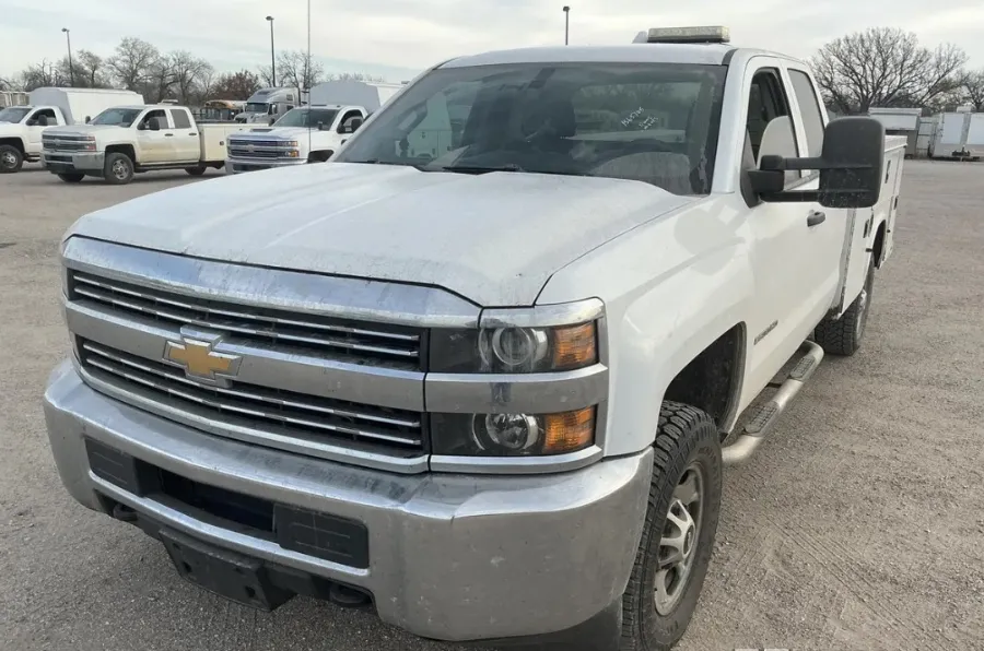 White 2017 Chevrolet Silverado 2500HD 4WD Double Cab 158.1" Work Truck for sale in Dayton, OH