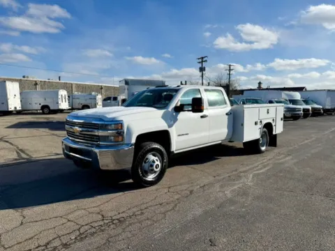 White 2016 Chevrolet Silverado 3500HD 2WD Crew Cab 171.5" WB, 59.06" CA WT for sale in Dayton, OH