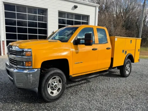 Yellow 2016 Chevrolet Silverado 2500HD 2WD Double Cab 158.1" Work Truck for sale in Dayton, OH