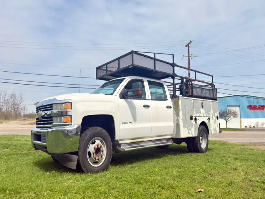 White 2015 Chevrolet Silverado 3500HD Built After Aug 14 2WD Crew Cab 171.5" WB, 59.06" CA WT for sale in Dayton, OH