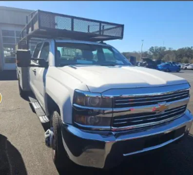 White 2015 Chevrolet Silverado 3500HD Built After Aug 14 2WD Crew Cab 171.5" WB, 59.06" CA WT for sale in Dayton, OH