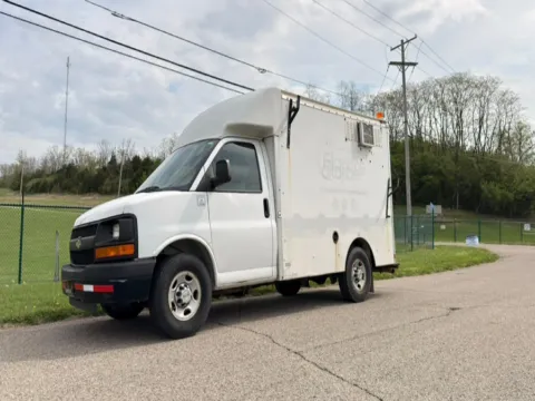 White 2012 Chevrolet Express Commercial Cutaway RWD 3500 139" WB Work Van for sale in Dayton, OH