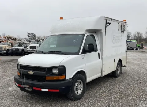 White 2012 Chevrolet Express Commercial Cutaway RWD 3500 139" WB Work Van for sale in Dayton, OH
