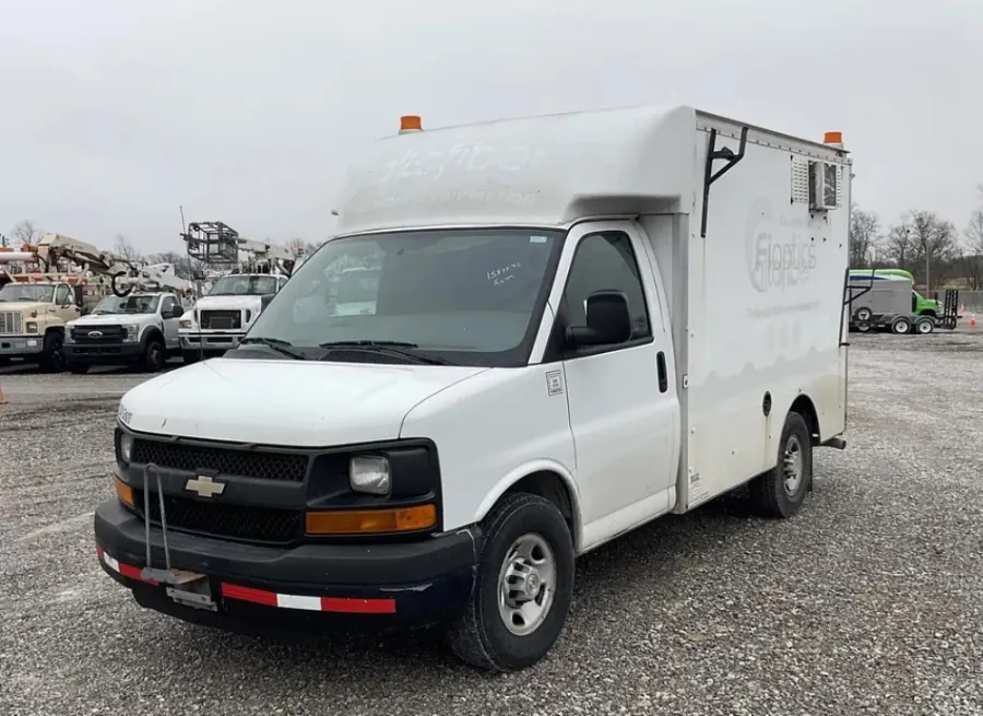White 2012 Chevrolet Express Commercial Cutaway RWD 3500 139" WB Work Van for sale in Dayton, OH