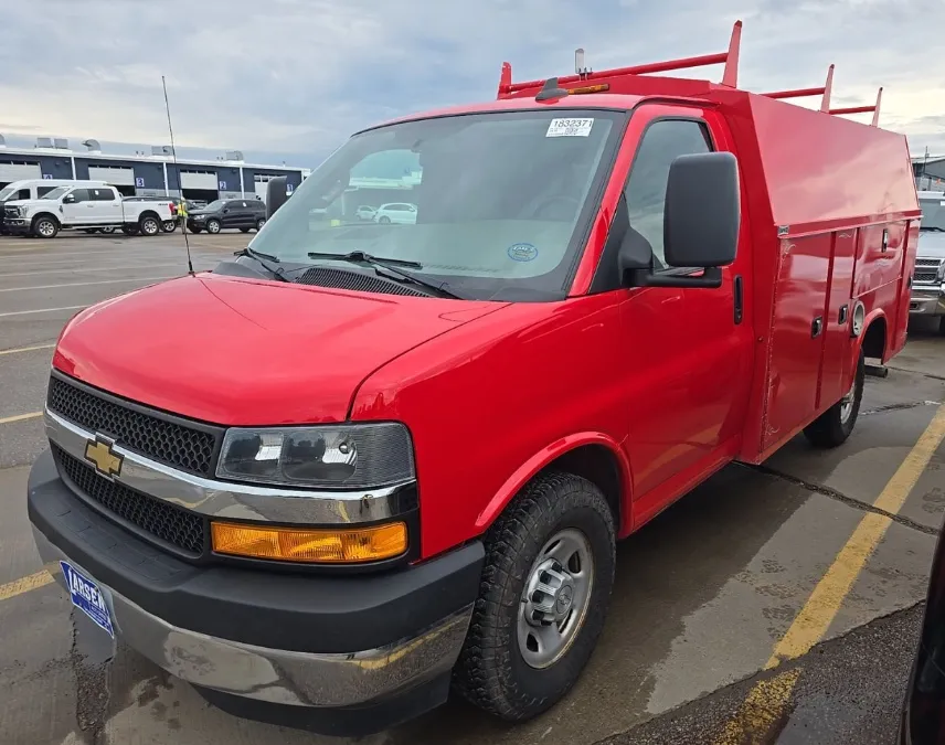 Red 2018 Chevrolet Express Commercial Cutaway 3500 Van 139" for sale in Dayton, OH