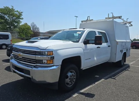 White 2018 Chevrolet Silverado 3500HD 4WD Crew Cab 171.5" WB, 59.06" CA WT for sale in Dayton, OH